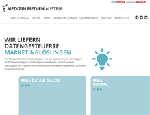Tablet Screenshot of medizin-medien.at